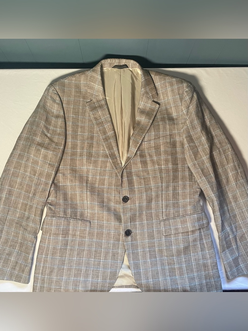 Boss By Hugo Boss The James4 Cotton Linen Mens Blazer Suit Jacket Size 42 R